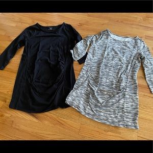 Motherhood Maternity Side Ruched Tops in Small